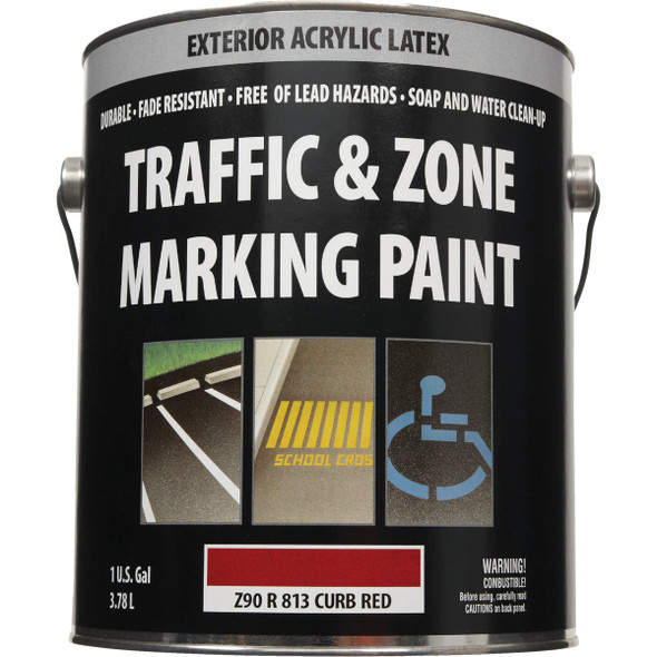 Traffic And & Curb Red Latex Gallon Traffic Paint Traffic And & Curb Red Latex Gallon Traffic Paint