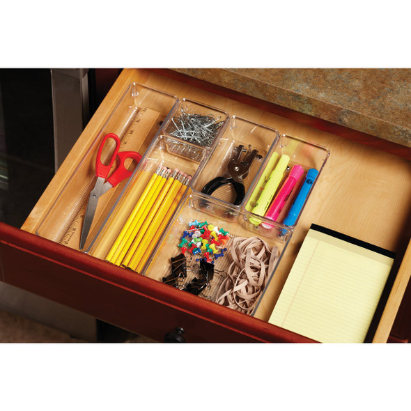 iDesign Linus 6 In. x 6 In. x 2 In. Clear Drawer Organizer 52630 626772