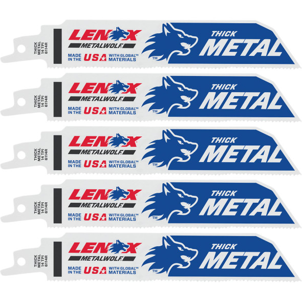 Lenox 5pk 6"14t Mdm Recp Blade 201726114R