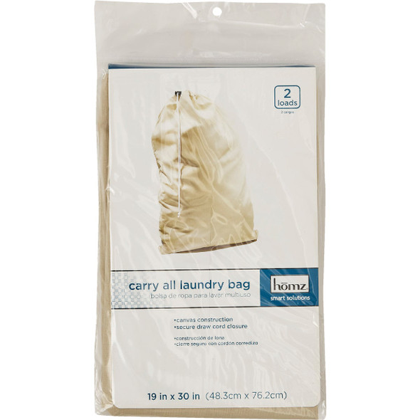 Whitmor 19 In. x 30 In. Cotton Laundry Bag Whitmor 19 In. x 30 In. Cotton Laundry Bag