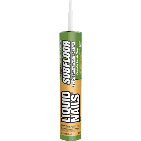 LIQUID NAILS 28 Oz. Subfloor & Deck Construction Adhesive LNP602 Pack of 12