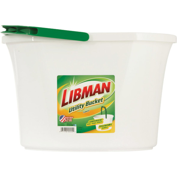 Libman 3.5 Gal. White Utility Bucket Libman 3.5 Gal. White Utility Bucket