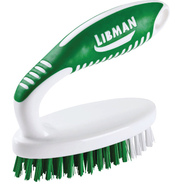 Libman 4.25 In. Polymer Bristle Rubber Grip Scrub Brush 15