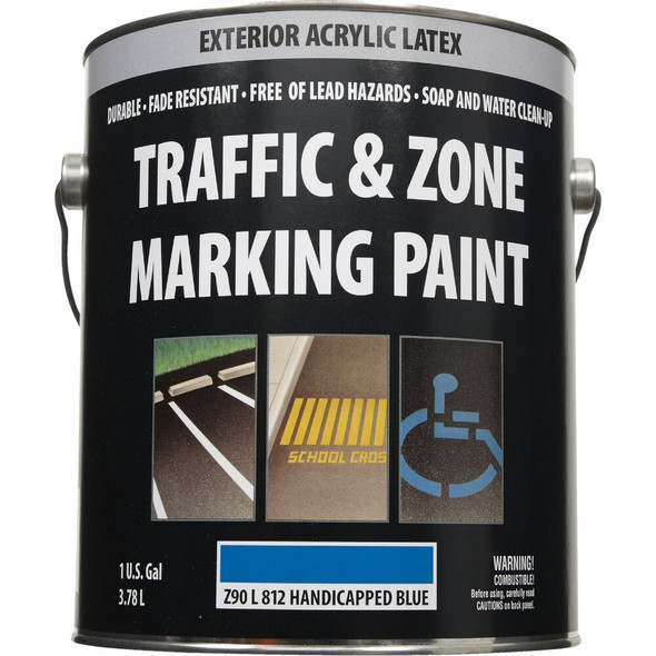 Traffic & Zone Handicap Blue Latex Gallon Traffic Paint Z90L00812-16 778473