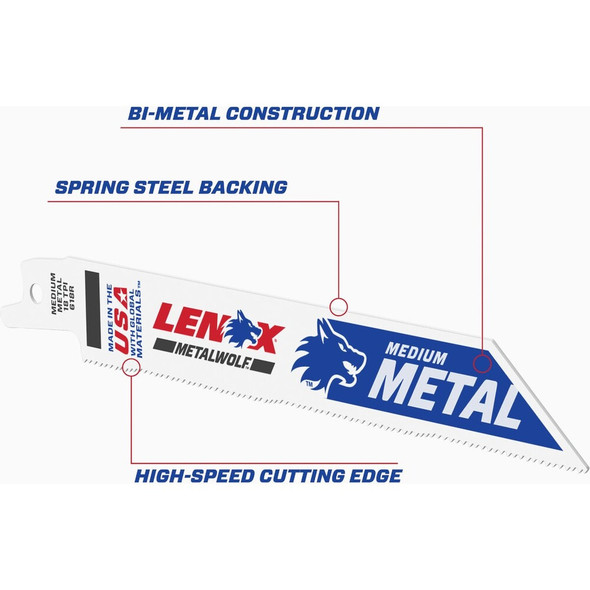 Lenox 5pk 6"18t Wlf Recp Blade 20566618R 330884