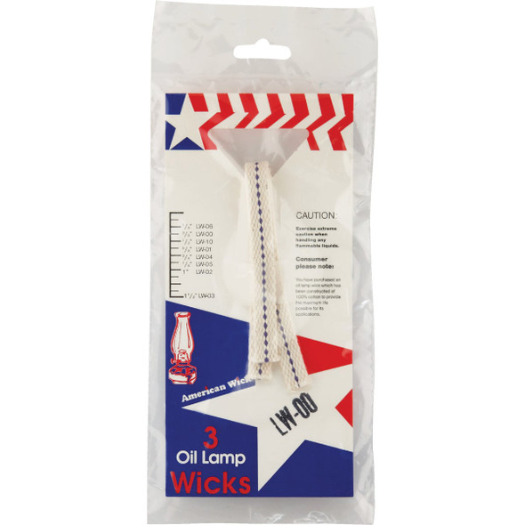 American Wick 3/8 In. x 8 In. Flat Lamp Wick (3 Count) American Wick 3/8 In. x 8 In. Flat Lamp Wick (3 Count)
