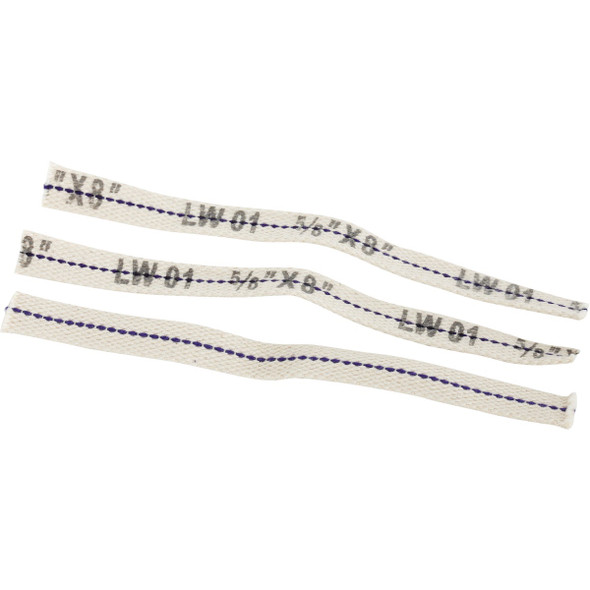 American Wick 5/8 In. x 8 In. Flat Lamp Wick (3 Count) ALW-01 American Wick 5/8 In. x 8 In. Flat Lamp Wick (3 Count) ALW-01
