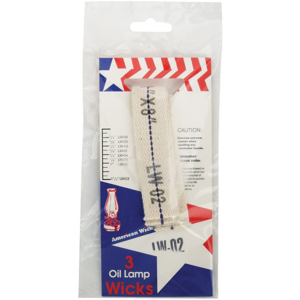 American Wick 1 In. x 8 In. Flat Lamp Wick (3 Count) American Wick 1 In. x 8 In. Flat Lamp Wick (3 Count)