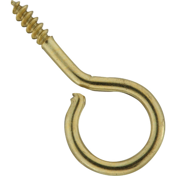 National Hardware #14 Brass Large Screw Eye (6-Count) N119-321