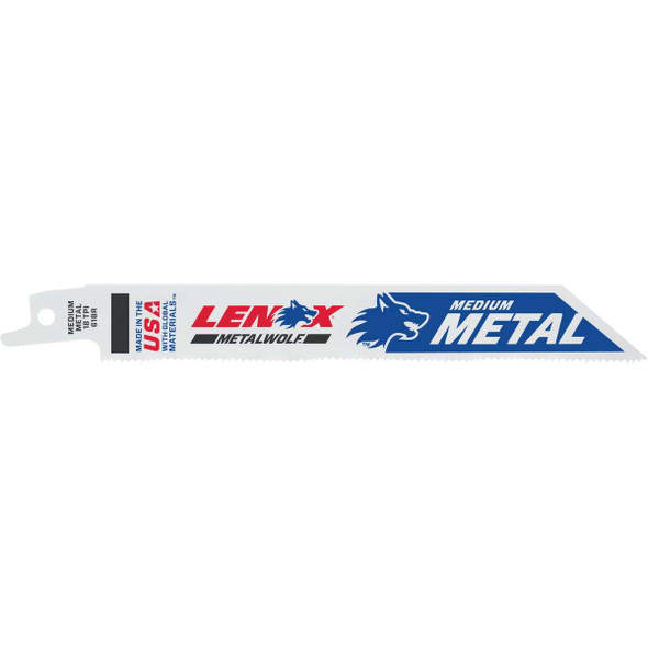 Lenox METALWOLF WAVE EDGE 6 In. 18 TPI Medium Metal Reciprocating Saw Blade