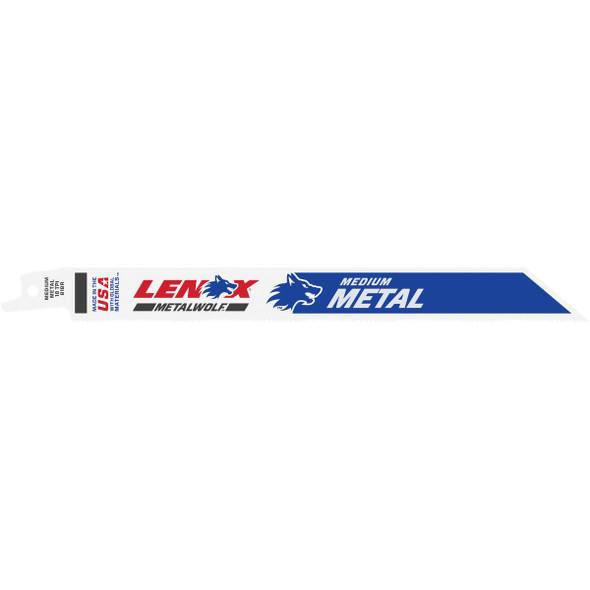 Lenox METALWOLF WAVE EDGE 8 In. 18 TPI Medium Metal Reciprocating Saw Blade