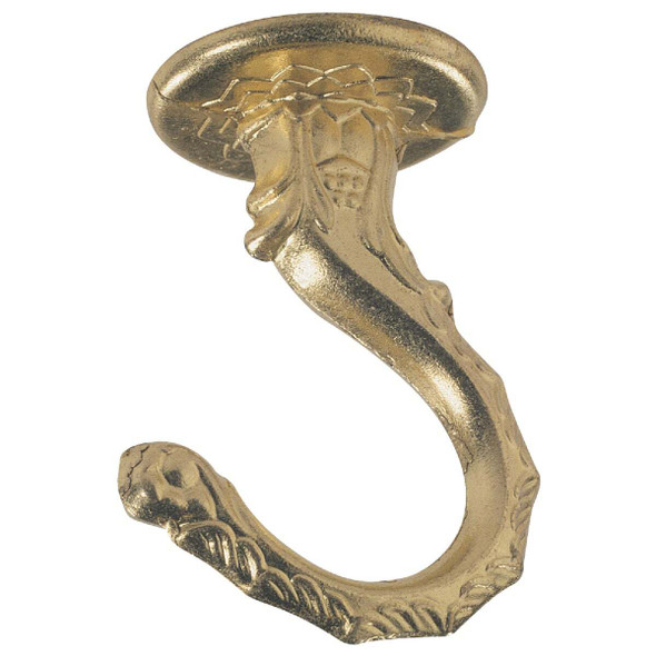 Westinghouse 2-1/2 In. Polished Brass Steel Swag Hook 70440