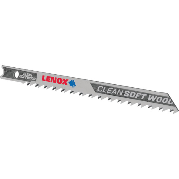 Lenox 4 In. x 10 TPI U-Shank HCS Jig Saw Blade for Clean Soft Wood (3-Pack)