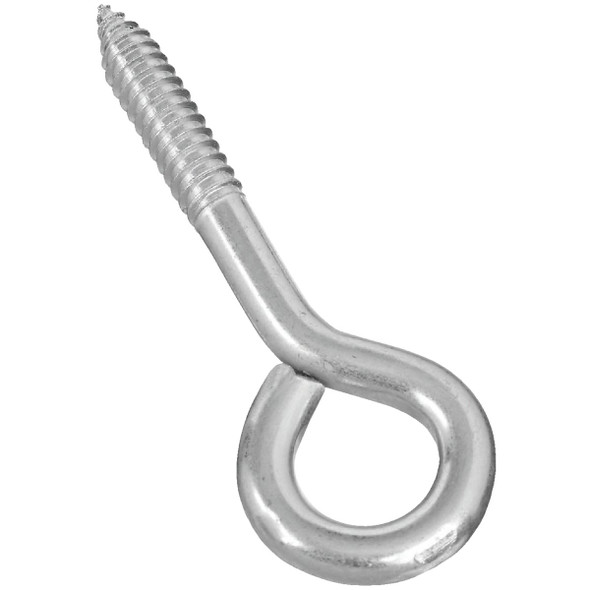 National Hardware 7/16 In. x 5-1/4 In. Zinc Lag Screw Eye N220-723 Pack of 10