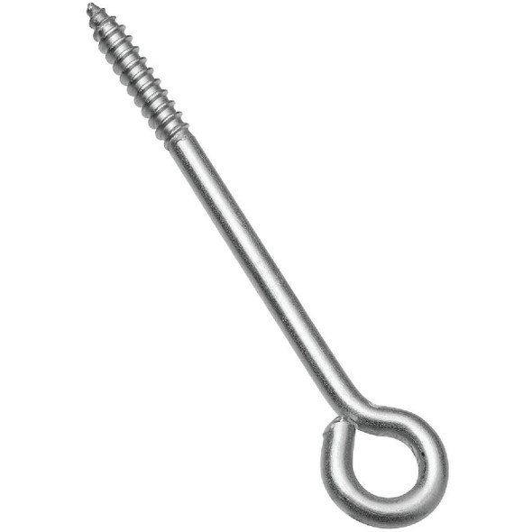 National Hardware 1/4 In. x 5 In. Stainless Steel Lag Screw Eye Pack of 10