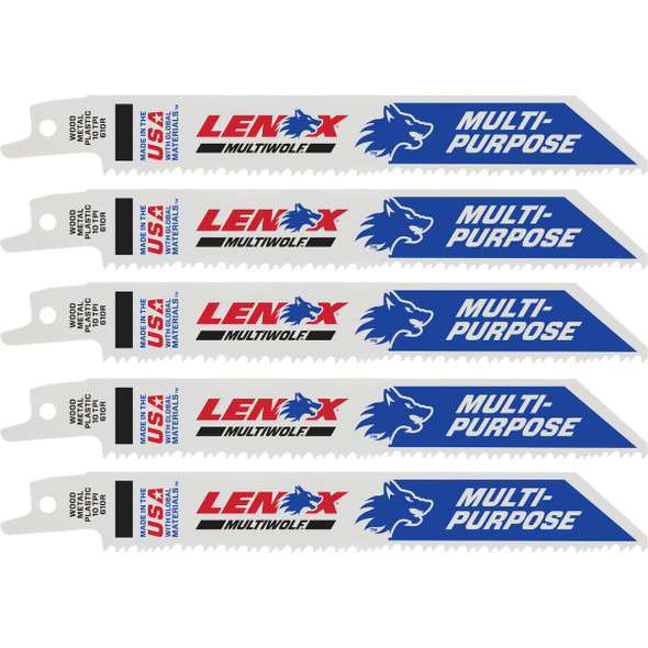 Lenox 5pk 6"10t Lnx Recp Blade 20562610R
