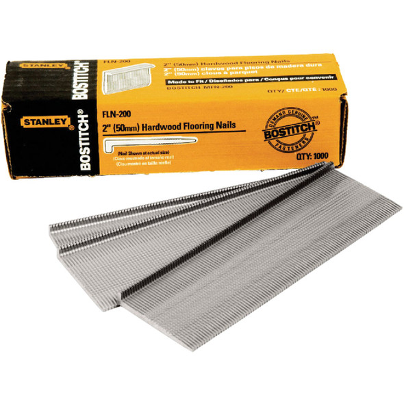 Bostitch 16-Gauge Coated L-Head Flooring Nail, 2 In. (1000 Ct.) FLN-200