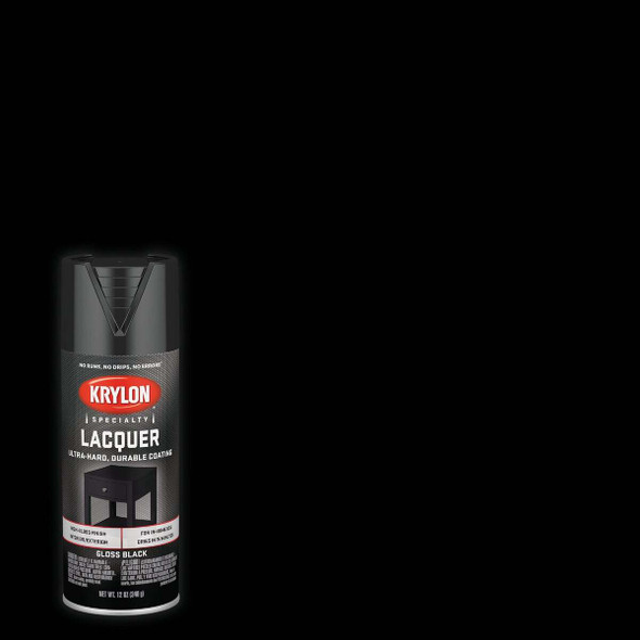 Krylon 12 Oz. Black Spray Lacquer K07030777