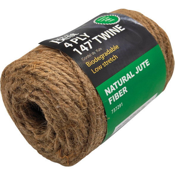 Do it Best 4-Ply x 147 Ft. Brown Jute Biodegradable Twine Do it Best 4-Ply x 147 Ft. Brown Jute Biodegradable Twine