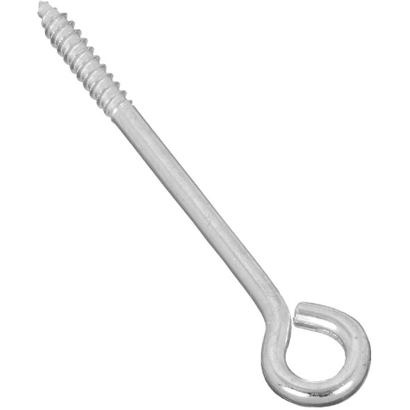 National Hardware 1/4 In. x 5 In. Zinc Lag Screw Eye N220-673 Pack of 10