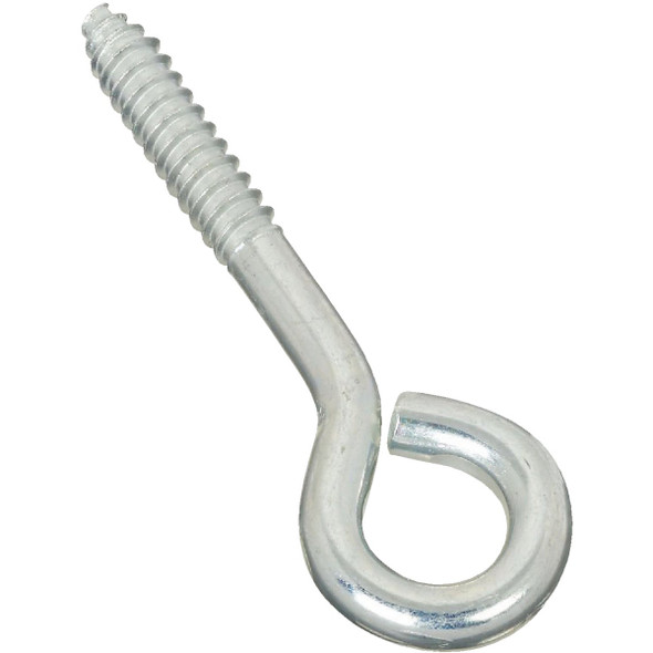 National Hardware 3/8 In. x 4-1/2 In. Zinc Lag Screw Eye N220-707 Pack of 10