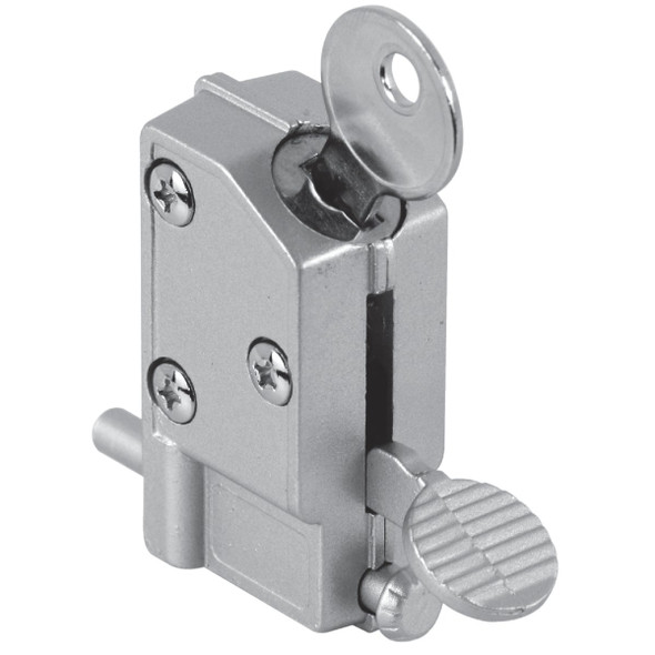 Defender Security Aluminum Step-On Keyed Patio Door Lock U 9882 239361