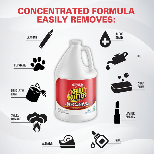 Krud Kutter 1 Gal. Liquid Concentrate Cleaner & Degreaser Stain Remover KK012 631663