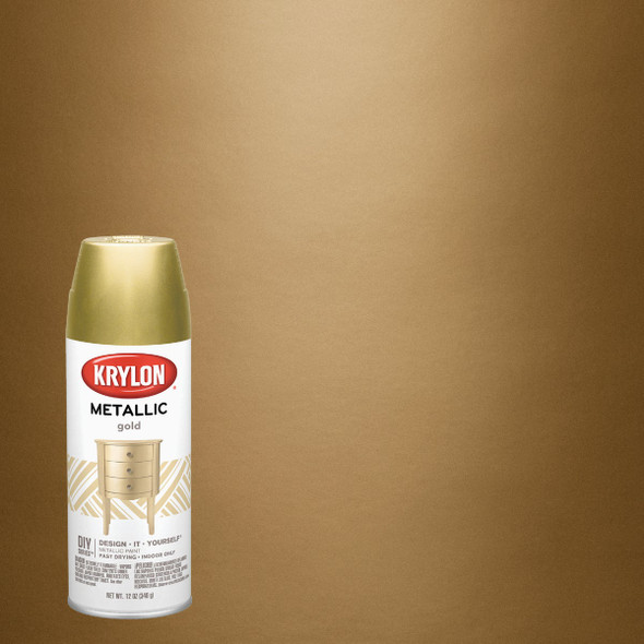 Krylon 11 Oz. Metallic Gloss General Purpose Spray Paint, Gold K01706007
