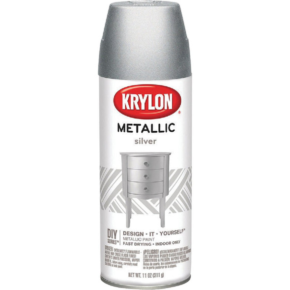 Krylon 11 Oz. Metallic Gloss General Purpose Spray Paint, Silver 1406