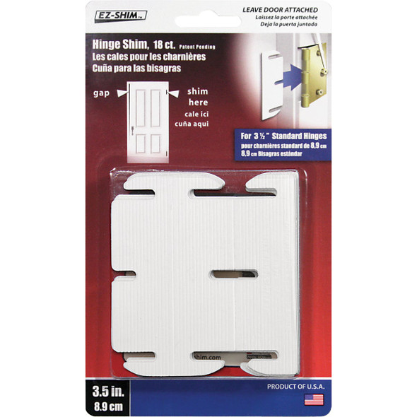 EZ Shim 3-1/2 In. Plastic Hinge Shim HS350BP