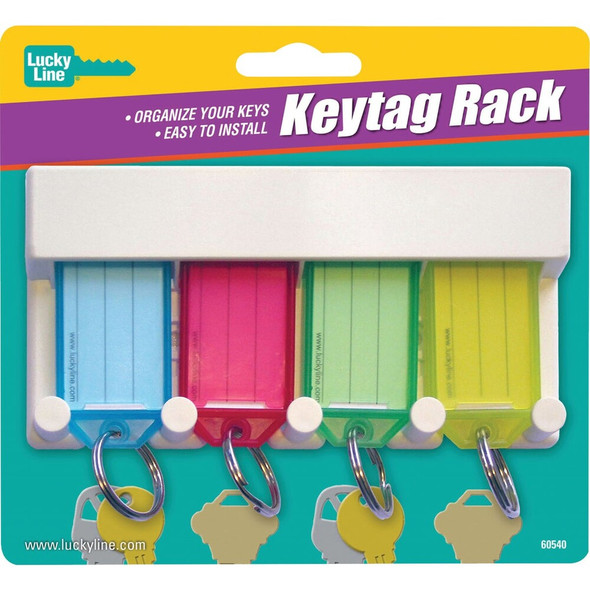 Lucky Line Keytag Rack (4-Key) 60540 572799