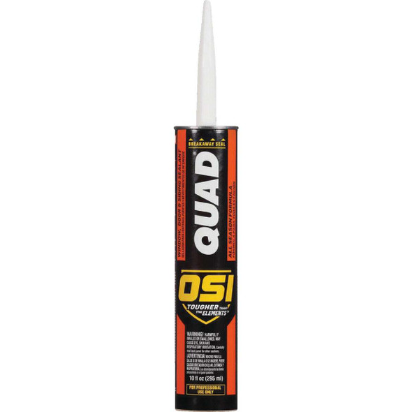OSI QUAD 10 Oz. Window, Door & Siding Polymer Sealant, Cedar 1637013