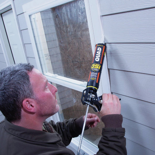 OSI QUAD 10 Oz. Window, Door & Siding Polymer Sealant, White