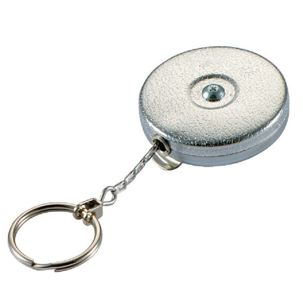 Lucky Line Key Bak Clip-On 24 In. Chrome Retractable Key Chain 43501