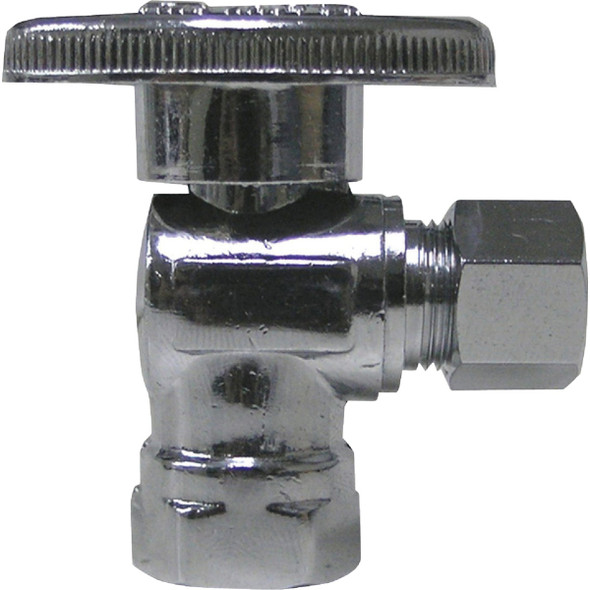 ProLine 1/2 In. FIP x 1/4 In. OD Quarter Turn Angle Stop 190-231HC