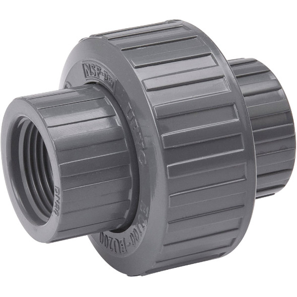B&K 1-1/4 In. FIP Threaded Schedule 80 PVC Union 164-106 B&K 1-1/4 In. FIP Threaded Schedule 80 PVC Union 164-106