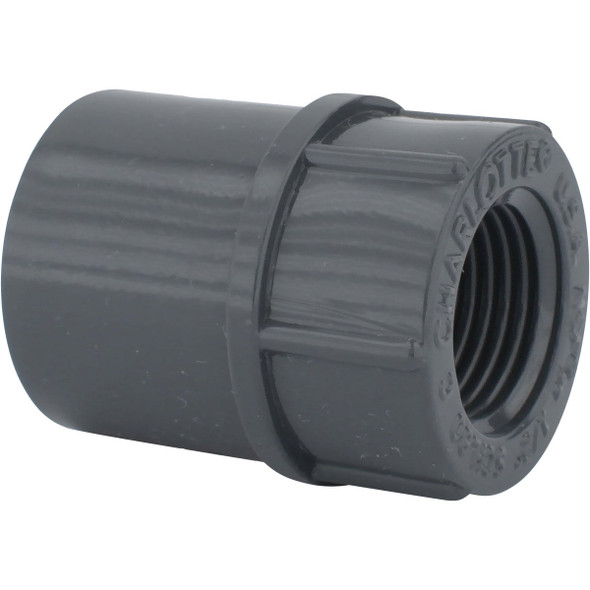 Charlotte Pipe 1/2 In. Schedule 80 Female PVC Adapter PVC 08101  1000HA
