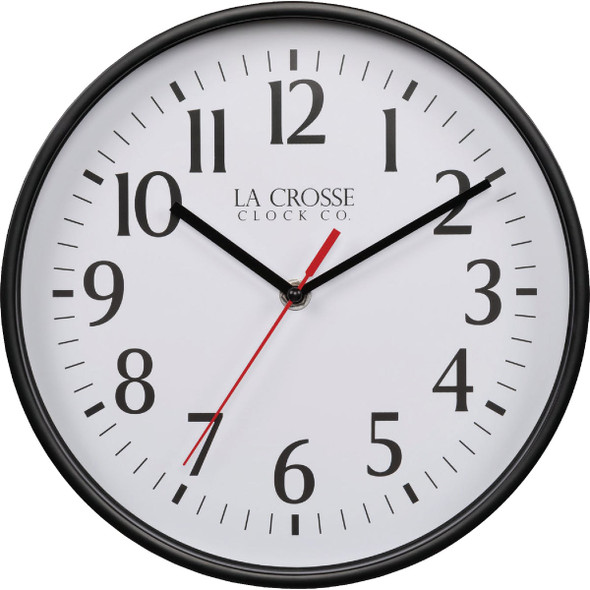La Crosse Technology Equity Black Quartz Wall Clock 404-3025B