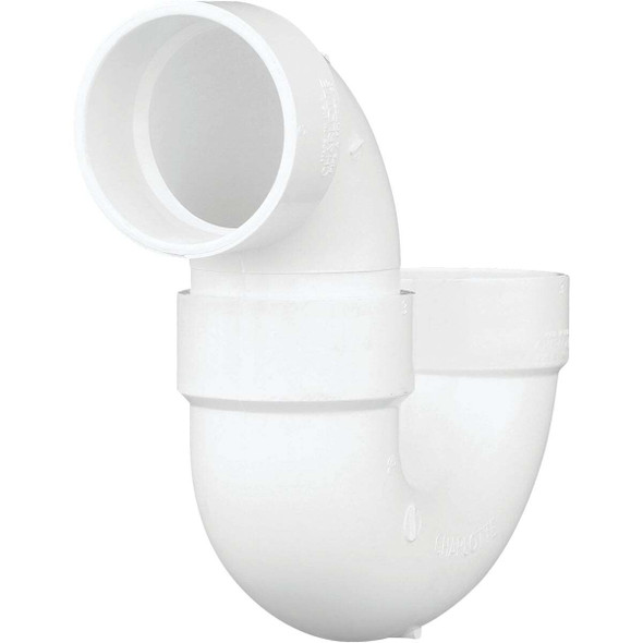 Charlotte Pipe 3 In. White PVC P-Trap PVC 00706X 1000HA