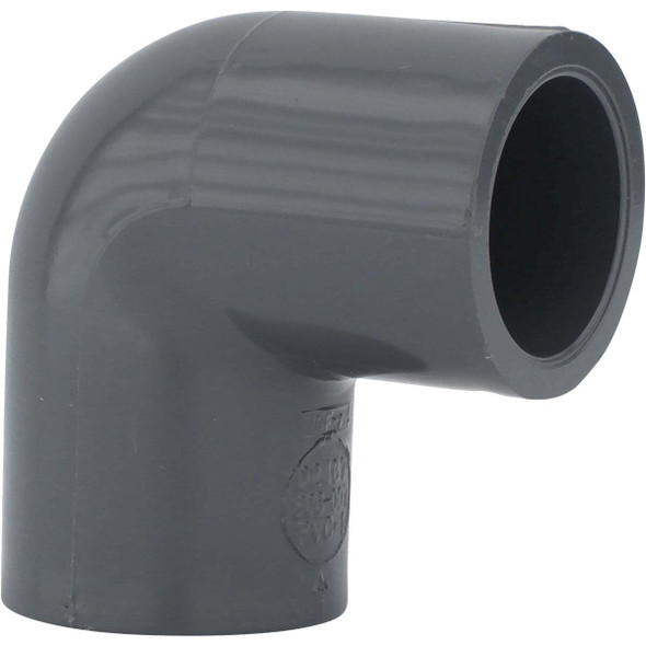 Charlotte Pipe 3/4 In. Slip x Slip Schedule 80 90 Deg. PVC Elbow (1/4 Bend)