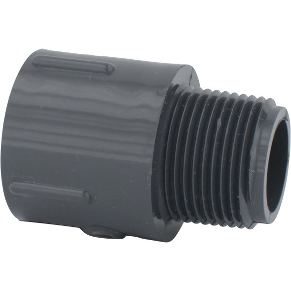Charlotte Pipe 3/4 In. Schedule 80 Male PVC Adapter PVC 08109  0800HA