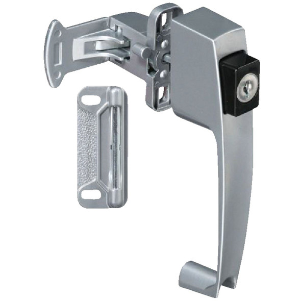 National Hardware Silver Keyed Push Button Latch N178-384