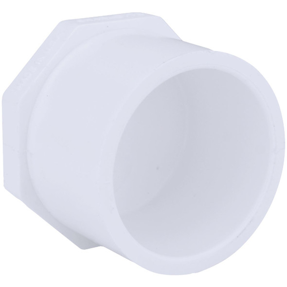 Charlotte Pipe Schedule 40 1-1/2 in. Spigot PVC Spigot Plug PVC 02118  1600HA