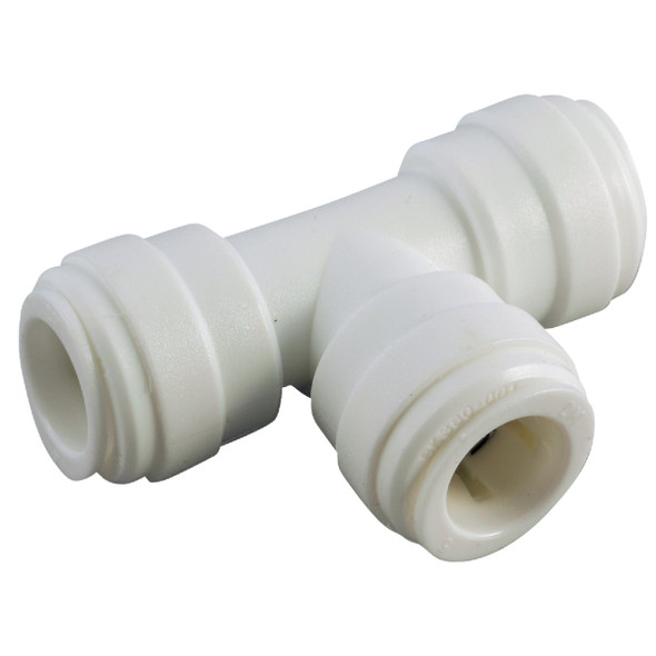 Anderson Metals 1/4 In. x 1/4 In. x 1/4 In. Push-In Plastic Tee 53064-04