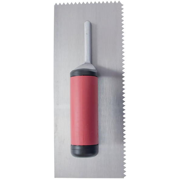 Marshalltown QLT 1/4 In. V-Notched Trowel w/Soft Grip