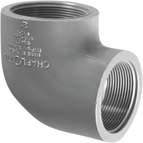 Charlotte Pipe 1-1/2fxf 90d Sch80 Elbow PVC 08302  1800HA