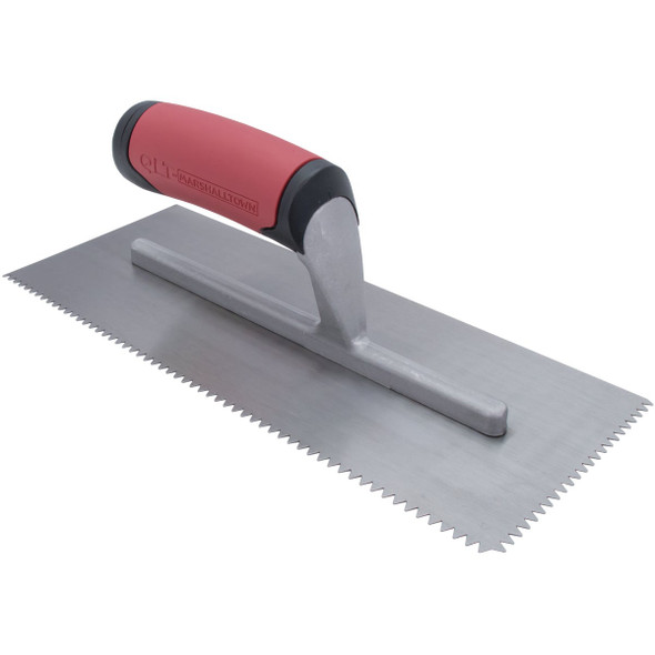 Marshalltown QLT 3/16 In. V-Notched Trowel w/Soft Grip Marshalltown QLT 3/16 In. V-Notched Trowel w/Soft Grip