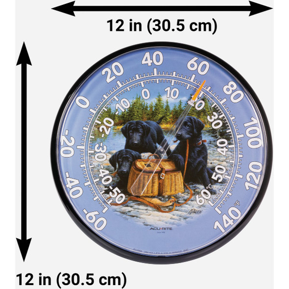 Acurite 12" Fahrenheit -60 To 140 Outdoor Wall Thermometer 01678A2 626074