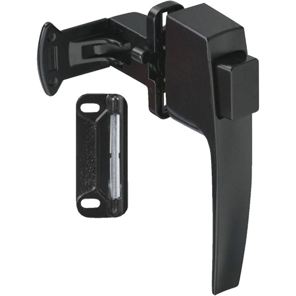 National Hardware Black Push Button Latch with 1-3/4 In. Hole Spacing N178-392