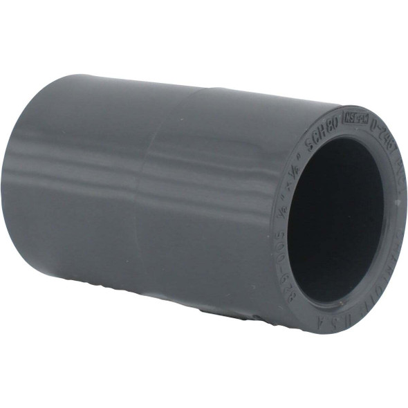 Charlotte Pipe 1/2 In. Sch. 80 Slip X Slip PVC Coupling PVC 08100  1000HA